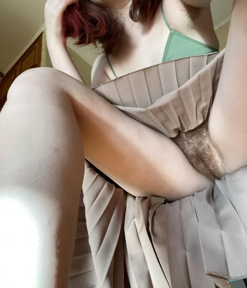 I donβt wear panties under my long skirt, do you mind?