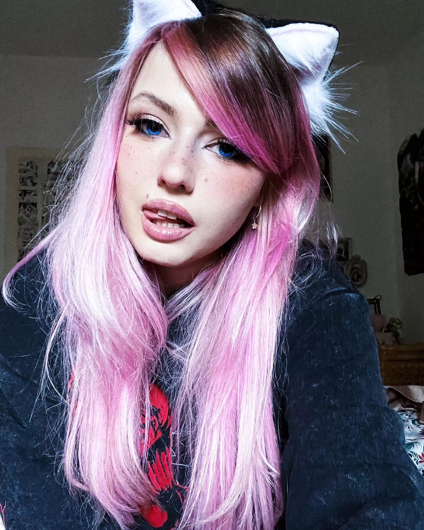 I fell in love with my hair in a deep side part