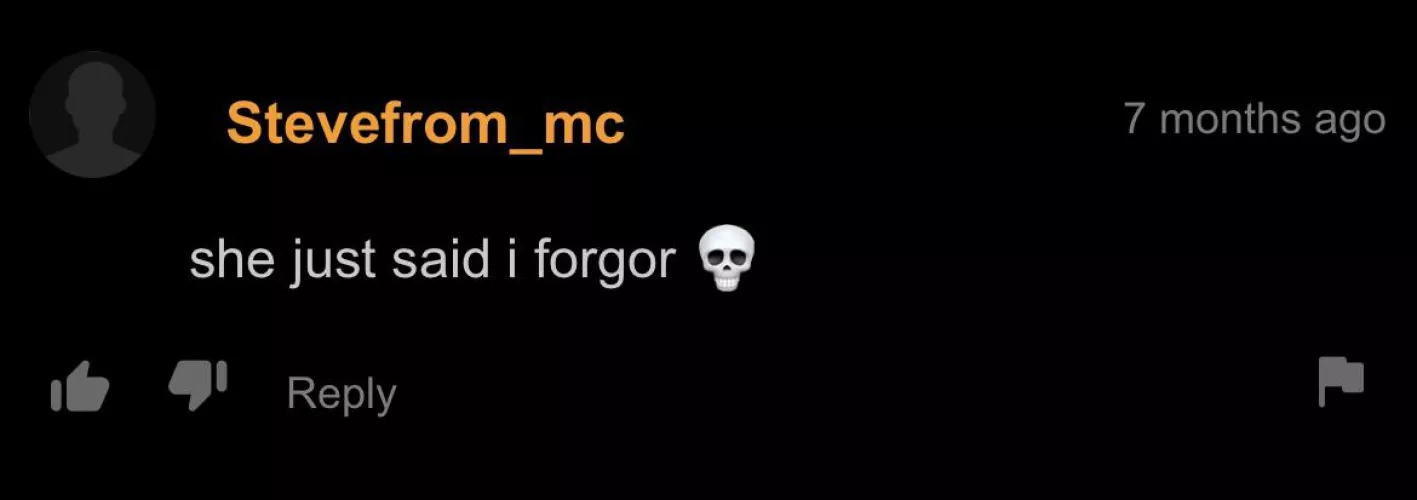 I forgor 💀