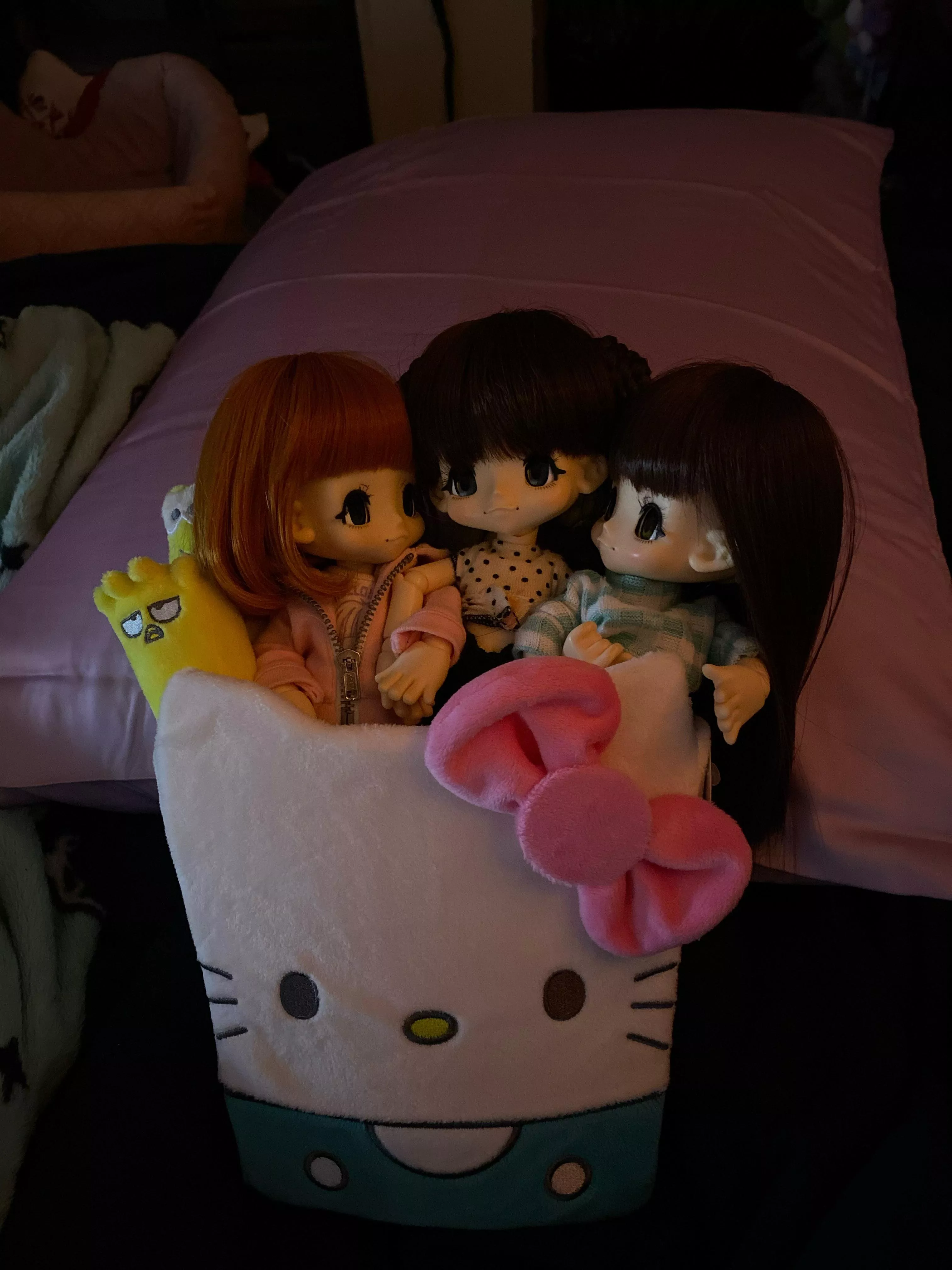 I got a new dollie!!! She’s on the far left and her name is Celia Grace 🌹✨