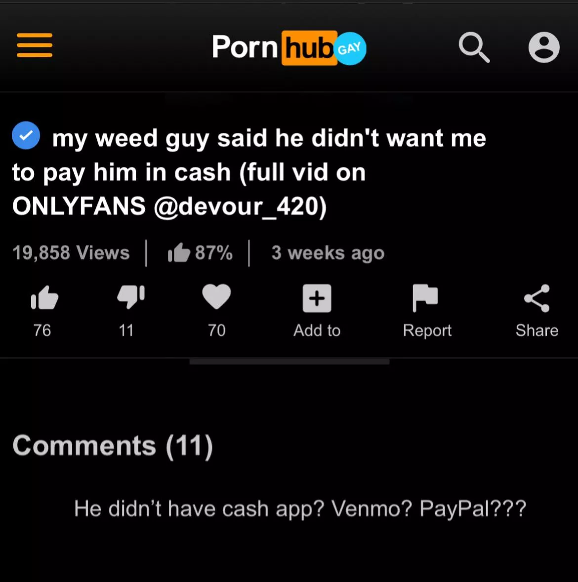 I hate it when my weed dealer needs me to pay him in butt sex.