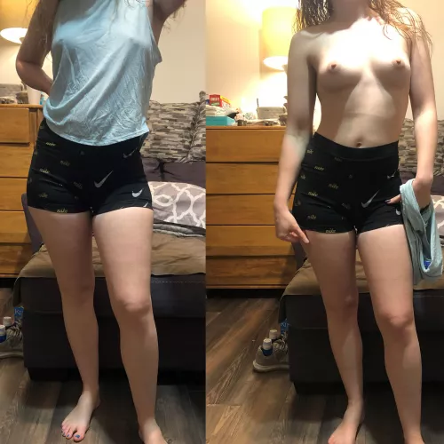 I just can't seem to keep my clothes on😇