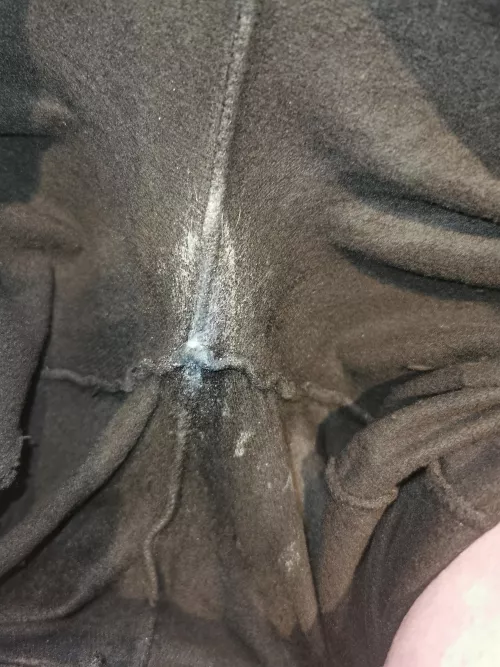 I know this isn't strictly panties but I wasn't wearing any so, technically my leggings acted as my panties for the day 😅 messy little kitty