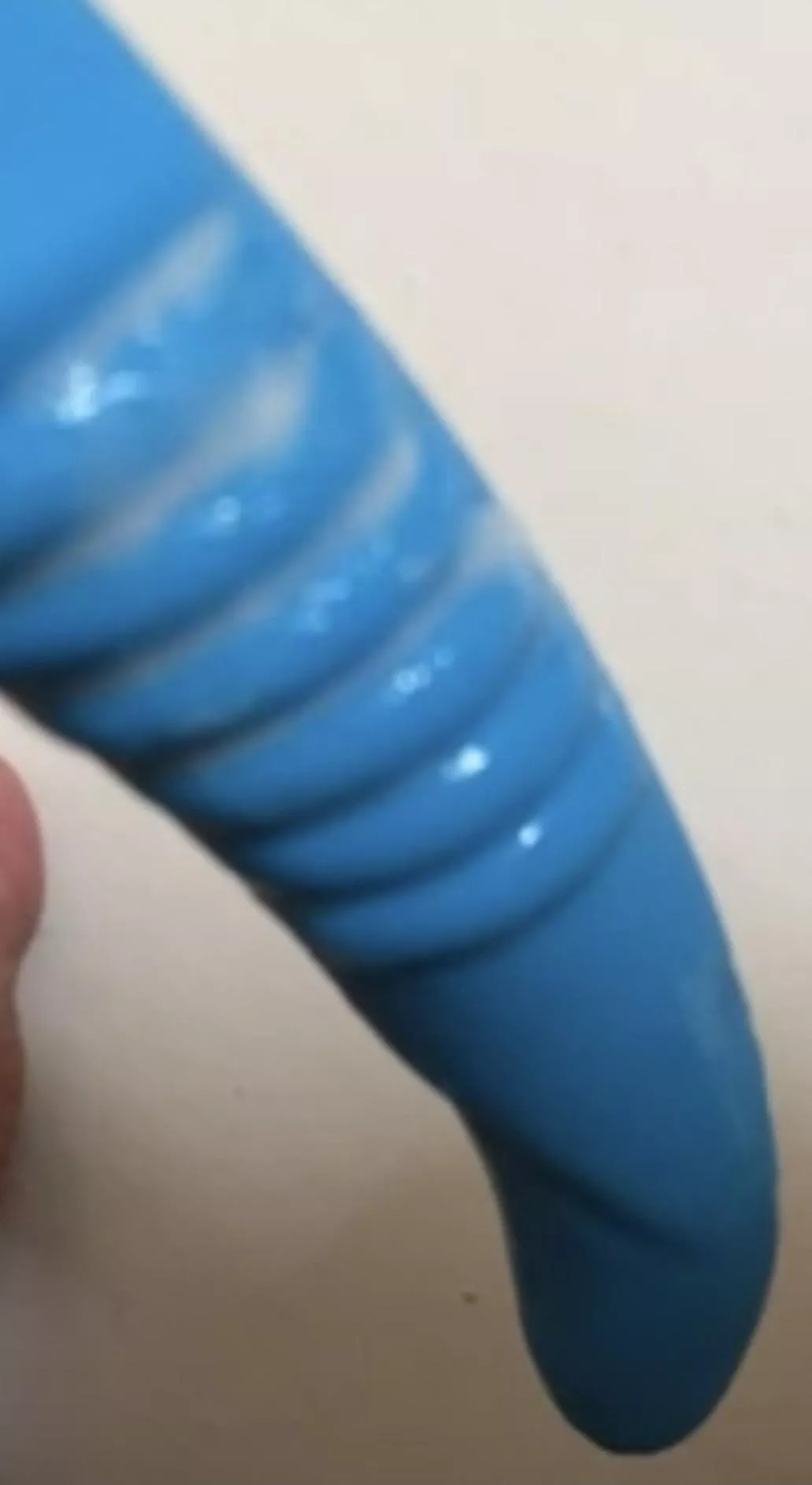 I leak a lot on this blue dildo