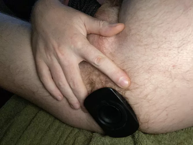 I like to hard plugging my ass