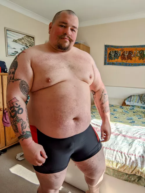 I like working out in super tight shorts.