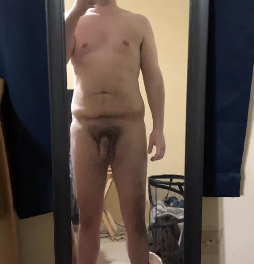 I love being a chubby, tall drink of water, with a beautiful cock.