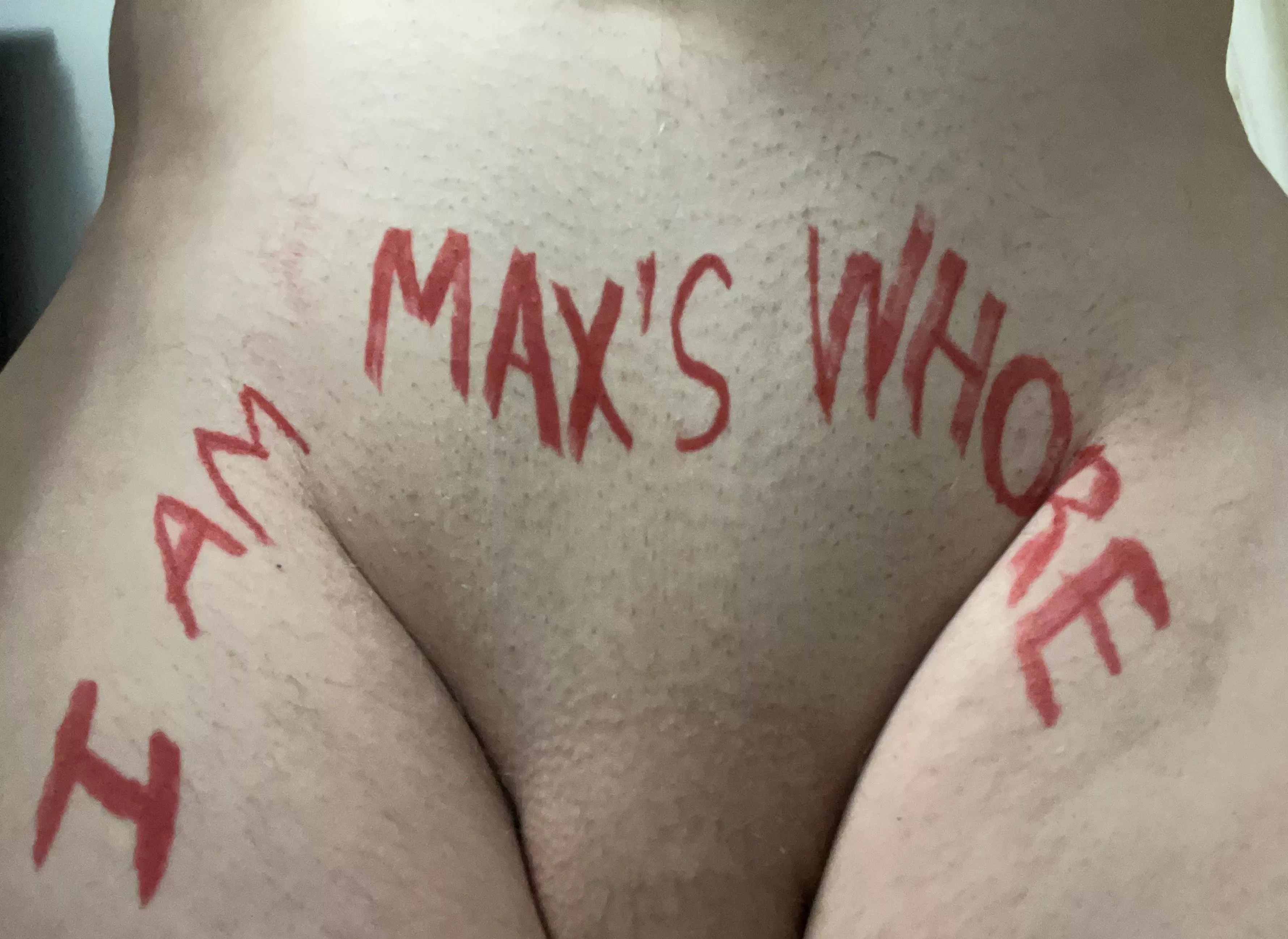 I love being told what to write on myself