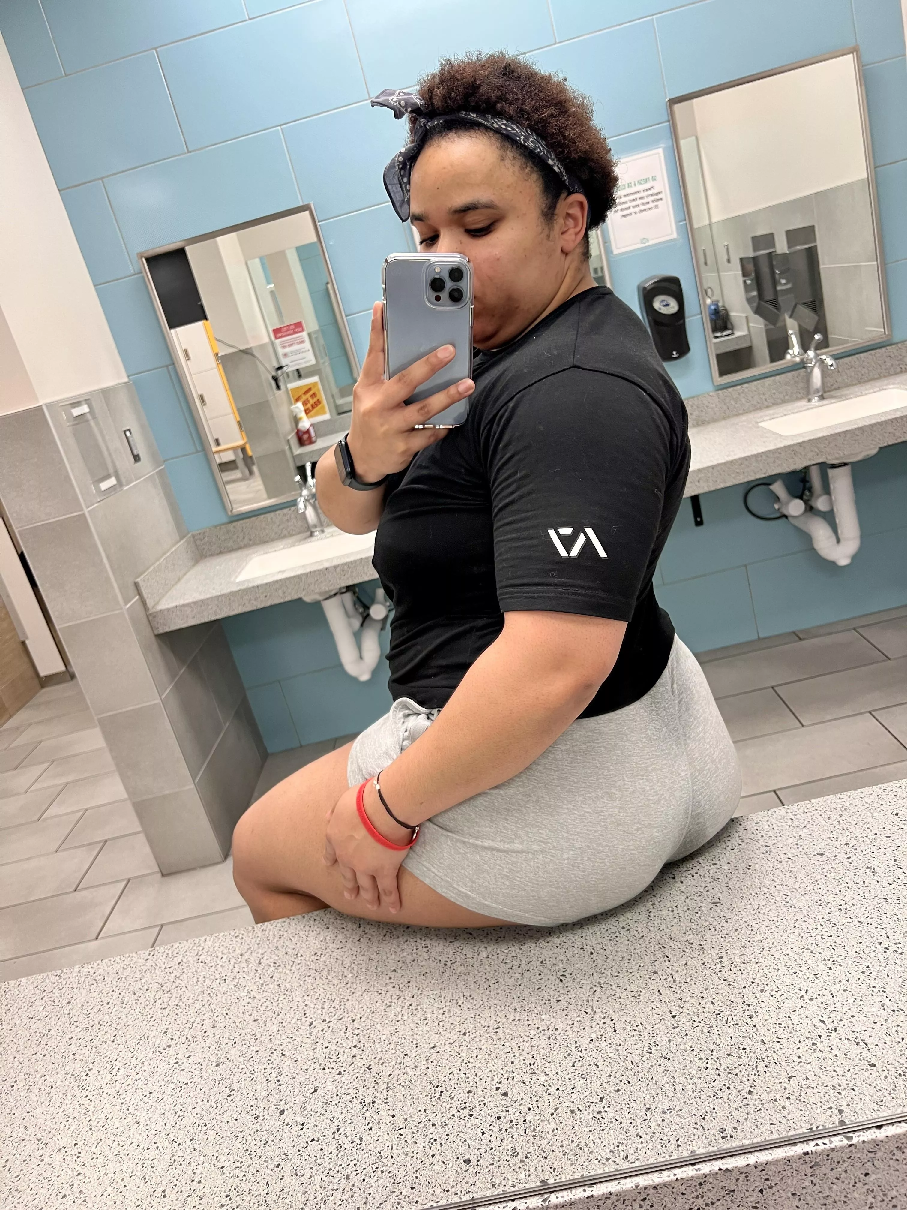 I love getting sweaty in light colored shorts