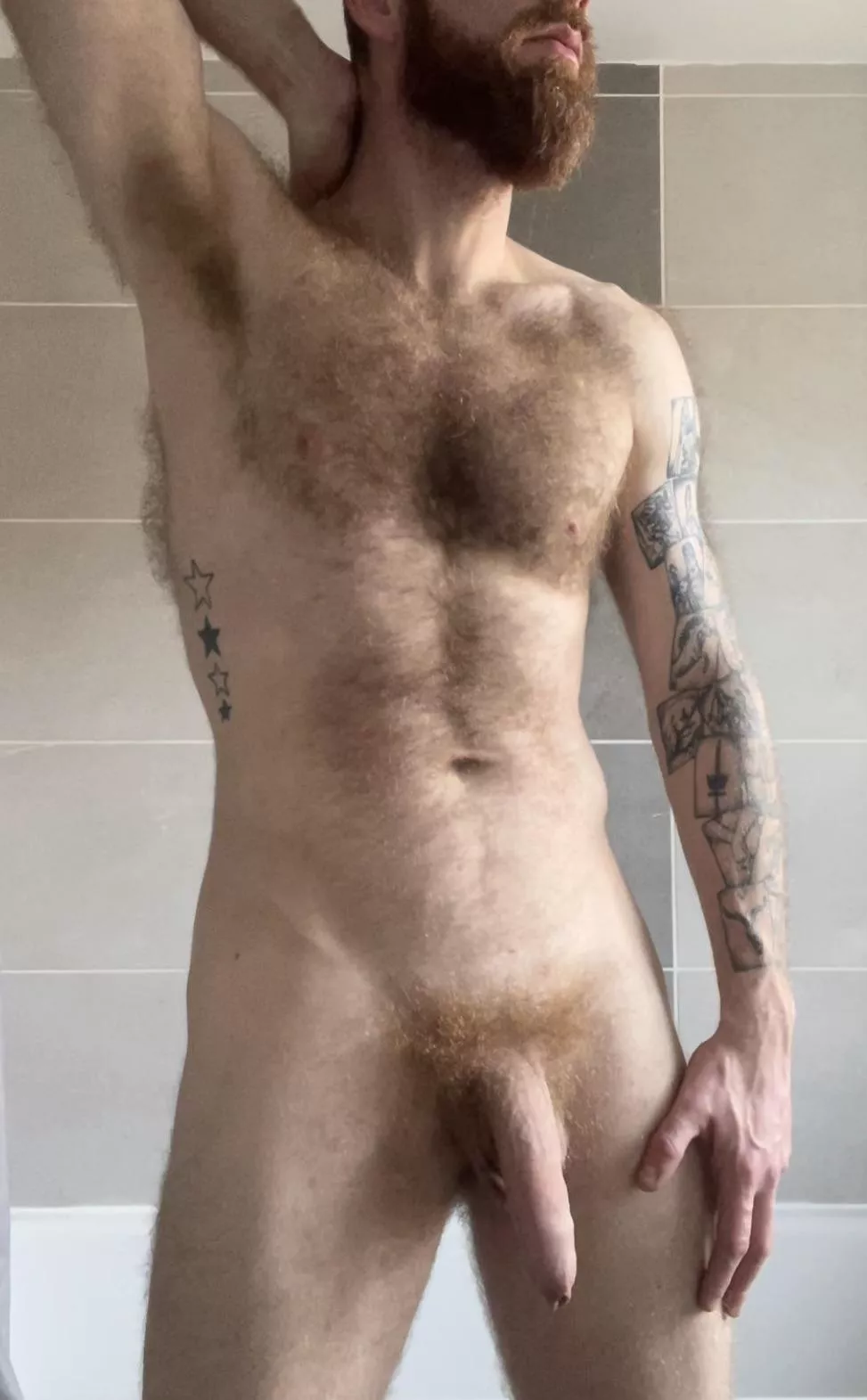 I love the lighting in this bathroom….. what do you think?