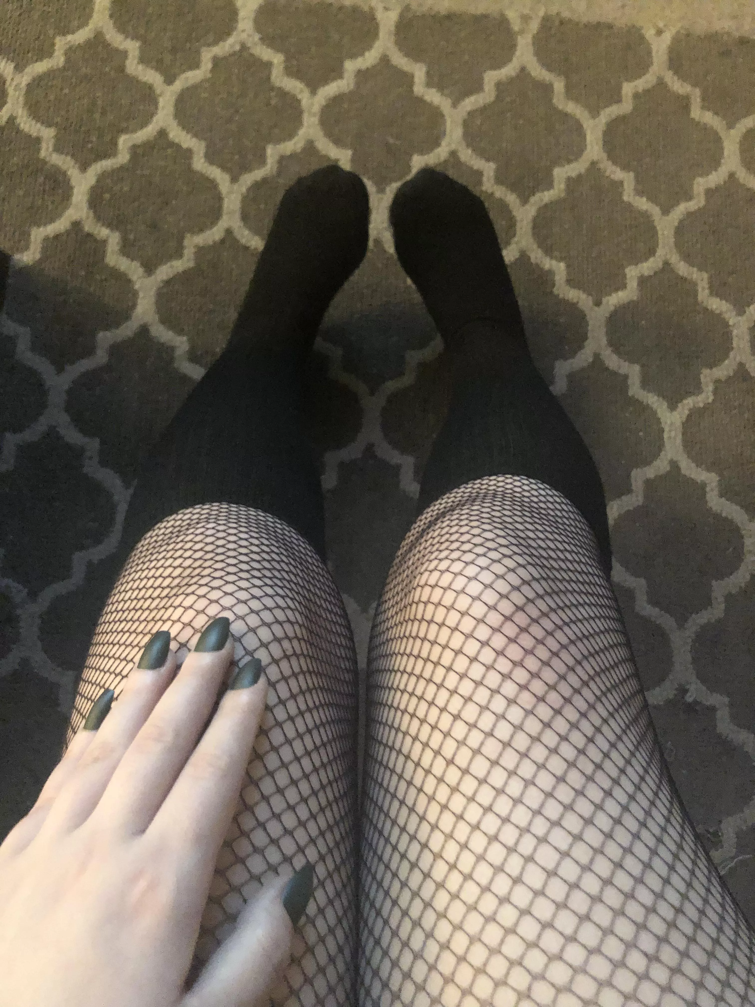 I love wearing socks and fishnets 🖤