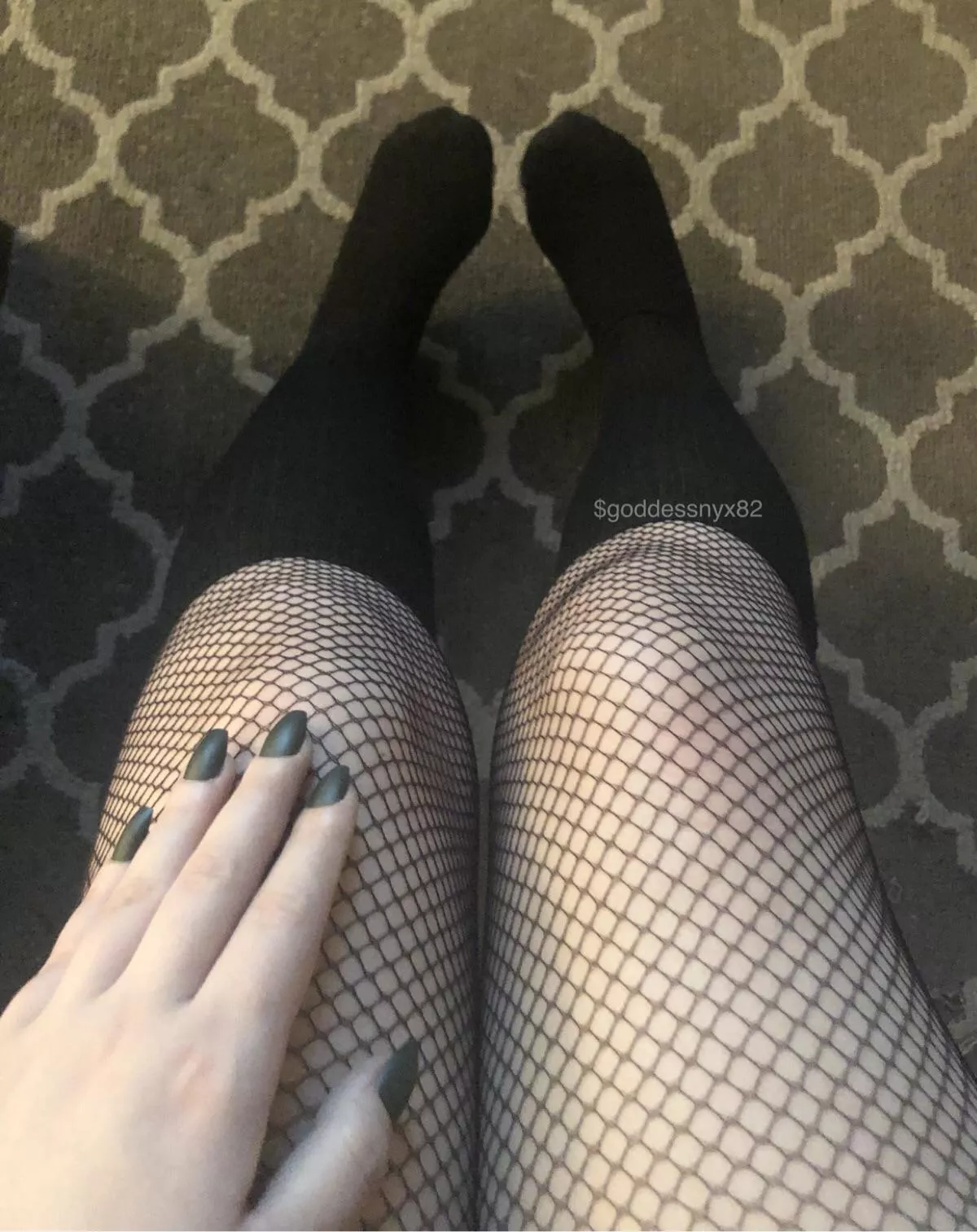 I love wearing socks over my fishnets 🖤 I love wearing socks over my fishnets 🖤