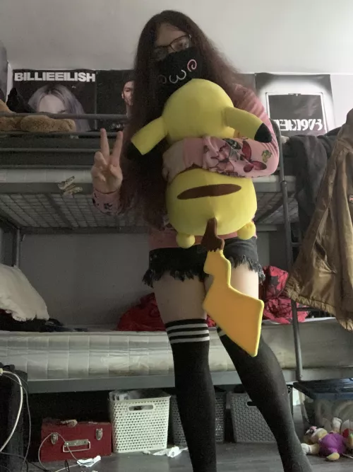 I luv my lil pikachu plush