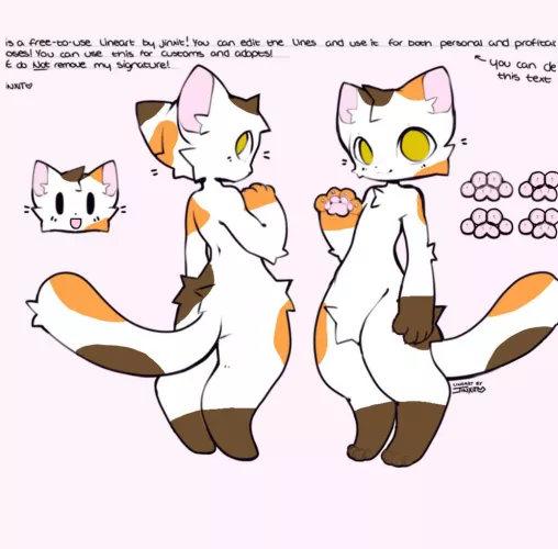 I made a fursona and credits for the base is from jinxit (it says it’s from them but I don’t have twitter and stuff like that so I can’t check :( )