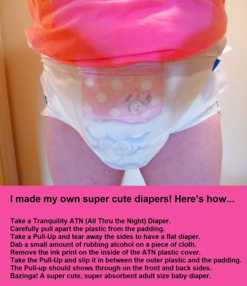 I made my own super cute diapers! [DIY]