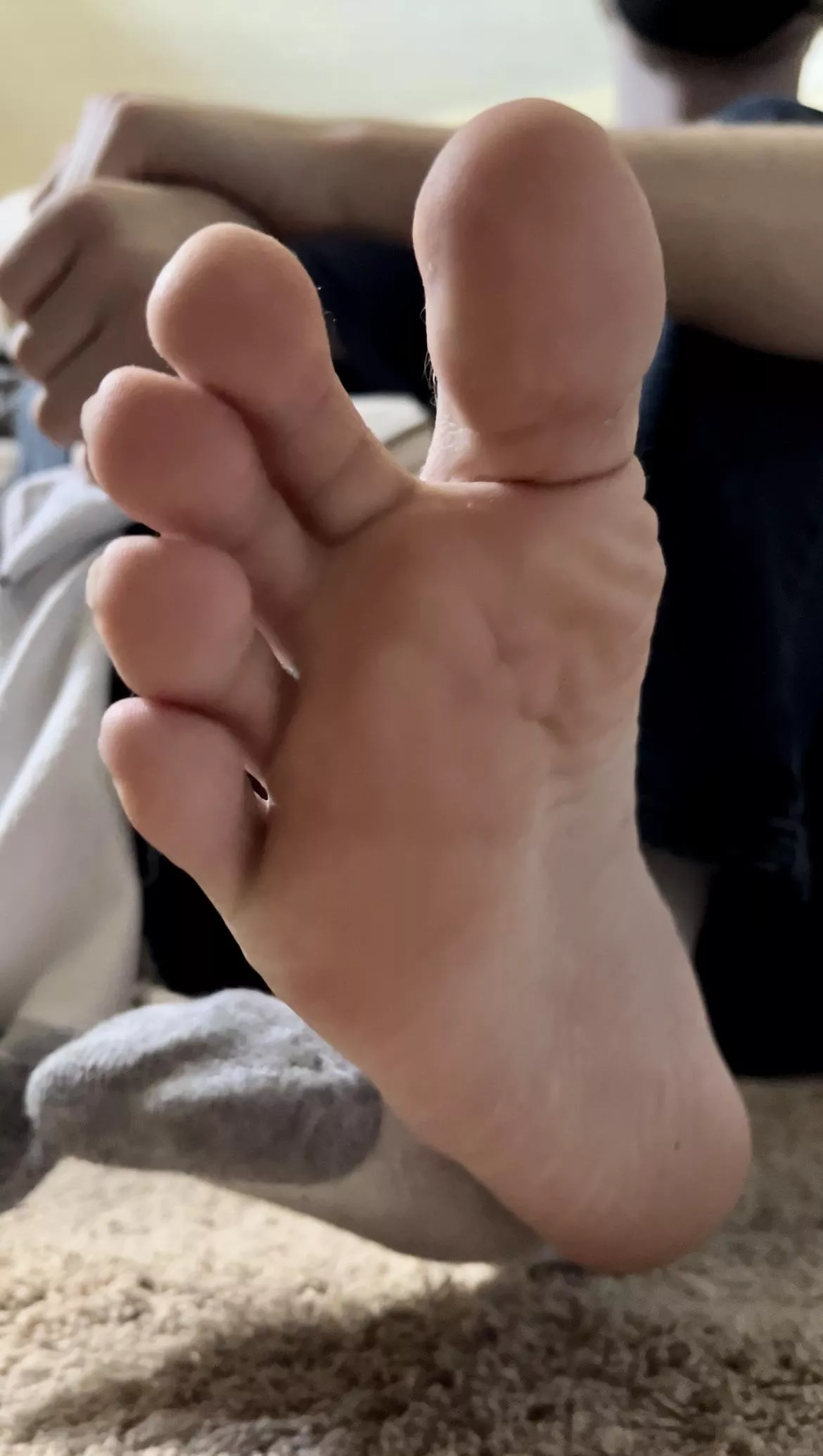 I must have some weird power or something… everytime I take off my socks after work, my roomie starts drooling 😋