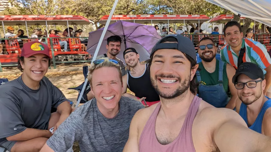 I rarely smile with my teeth in photos, but these boys bring it out ☺️