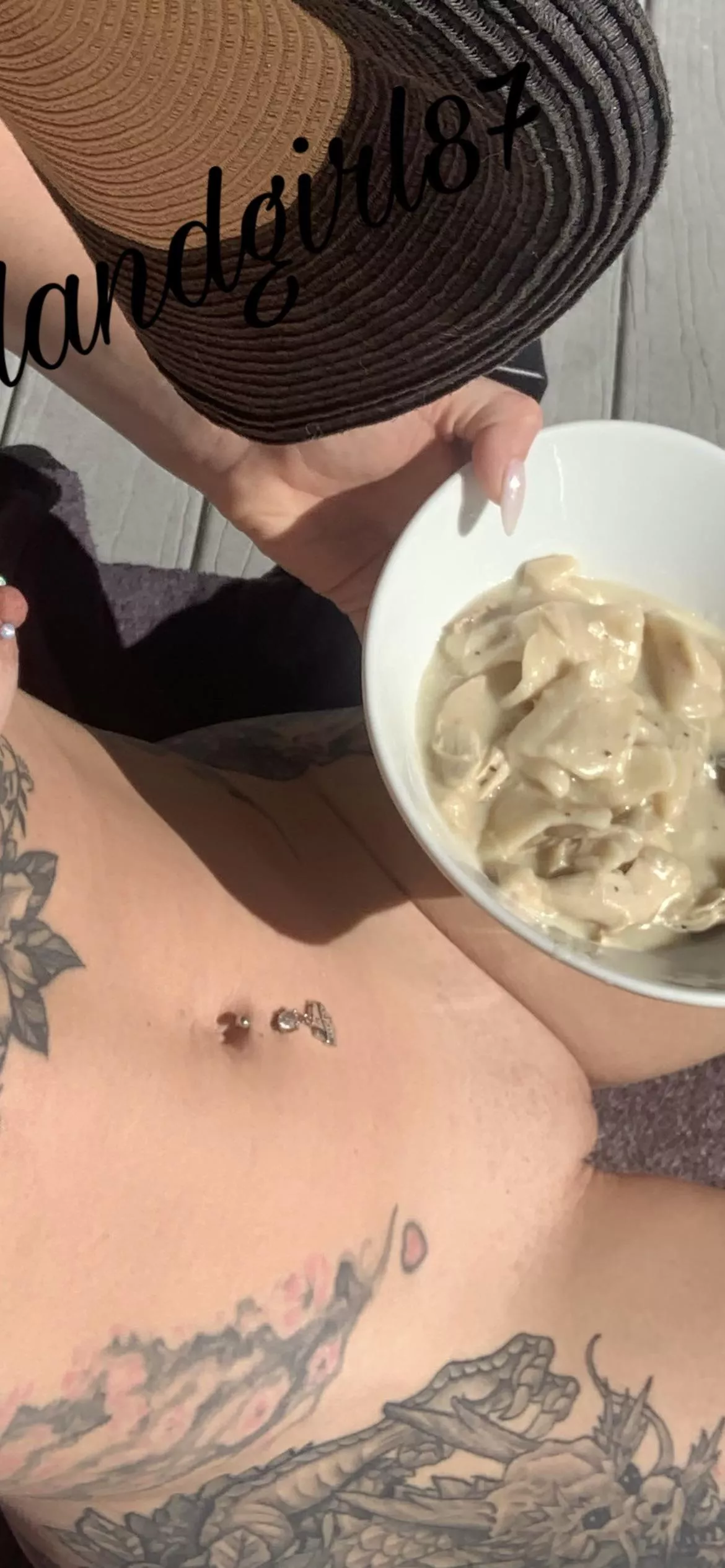 I shaved my mound. Look it’s lunch and dessert