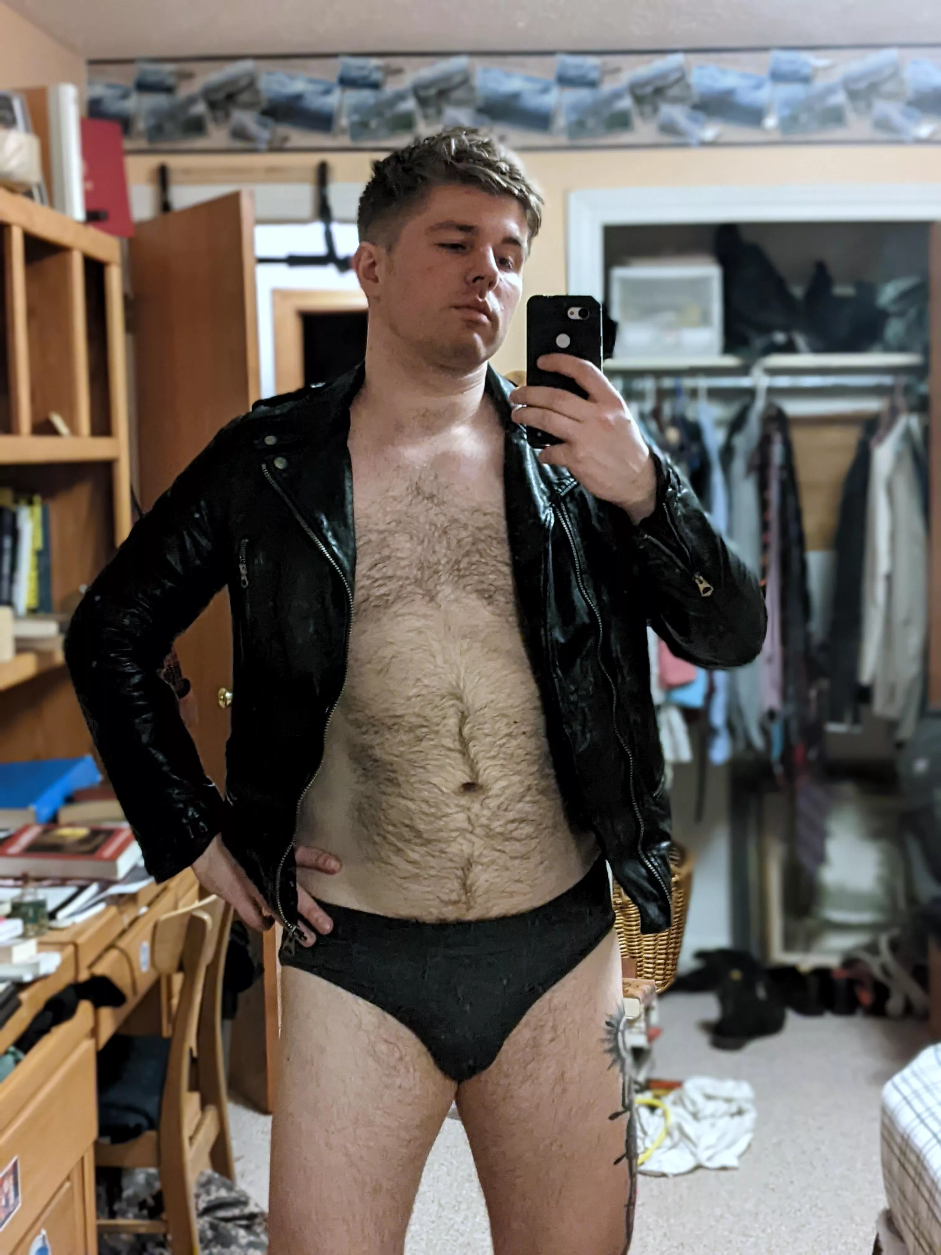 I stumbled into the Village People look?