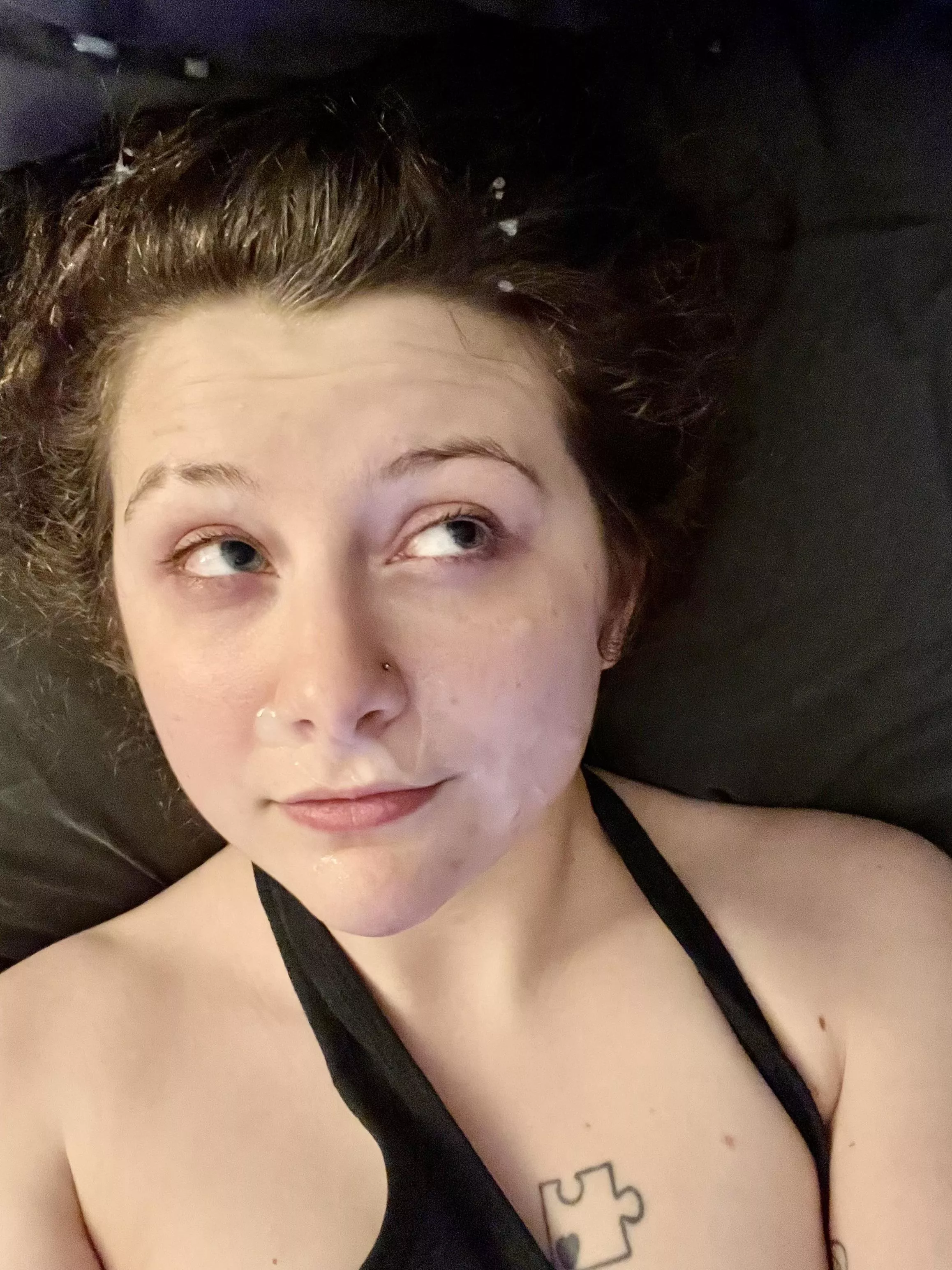 I think I look cute with a “milk” moustach