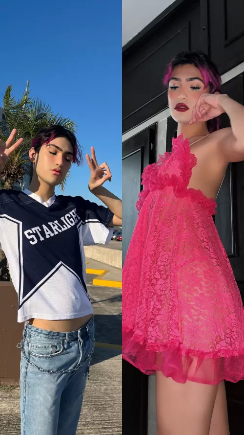 I think I look fem both ways hehe