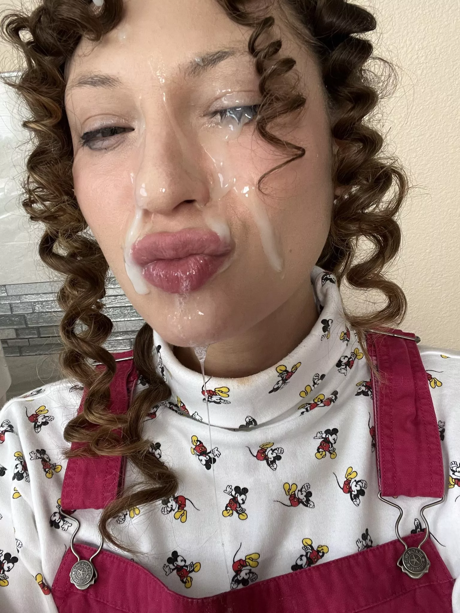 I took a cum selfie after getting face fucked 💋💦