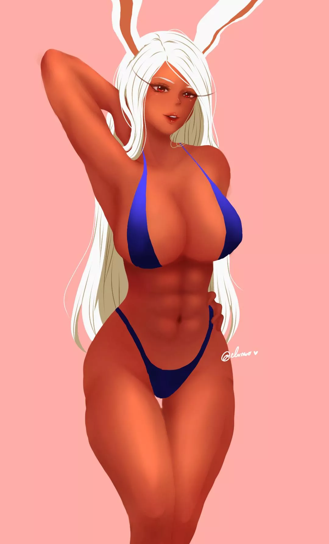 I used miruko as a model to practice rendering (´ . .̫ . `) (Art by me @clxnwo)