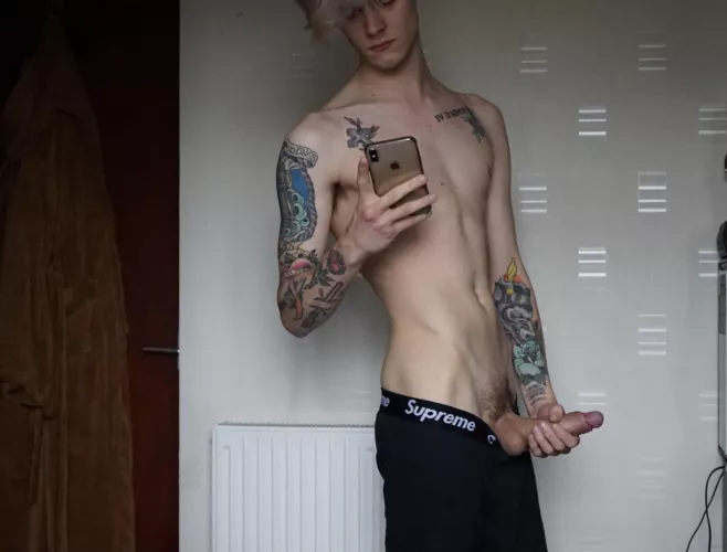 I wish I was on my knees for a group of huge cocks