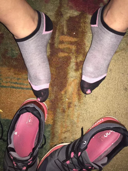 I wore holes in the toes while hiking. [mtf]