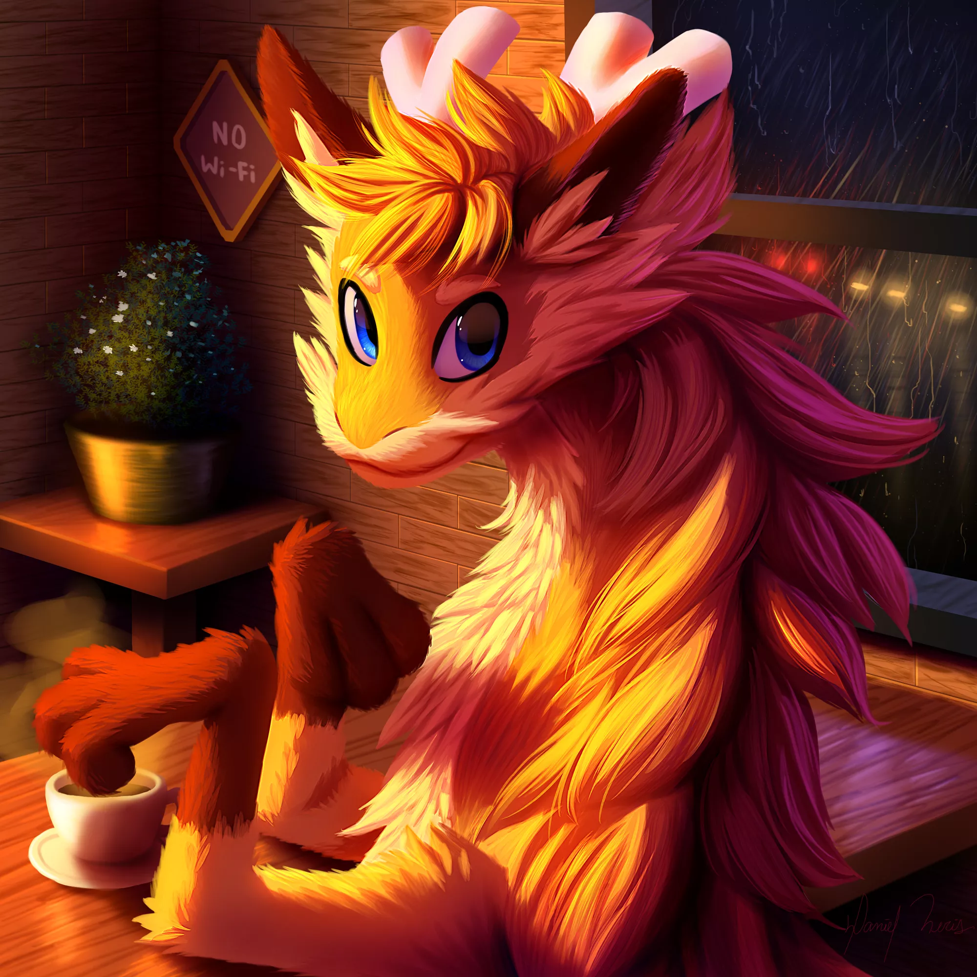 Ichiraku (Ichi) - Eastern Dragon (art by me) - commission for FoxMocks on Reddit