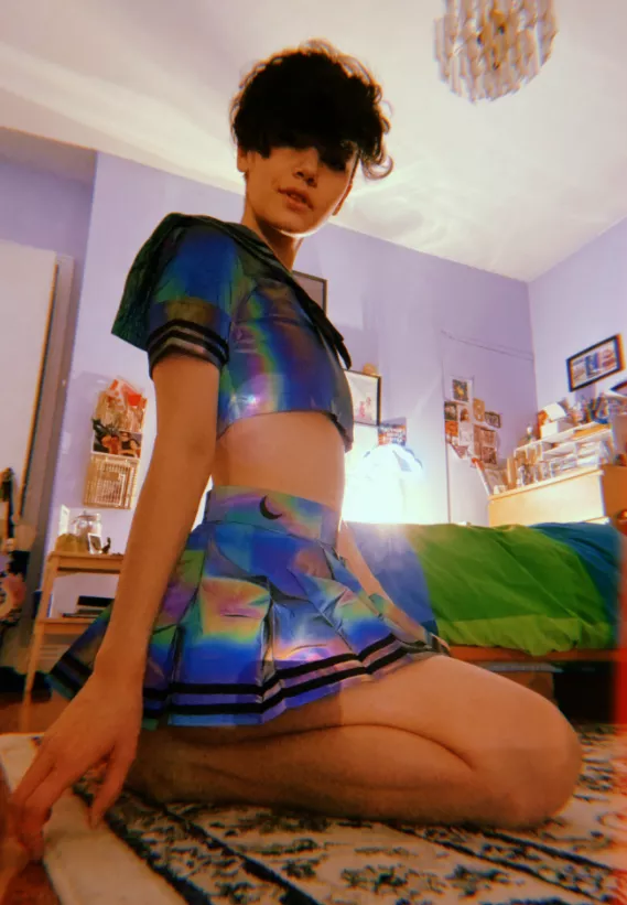 idk if i'll ever be able to dress like this around my friends, but it's a nice thot