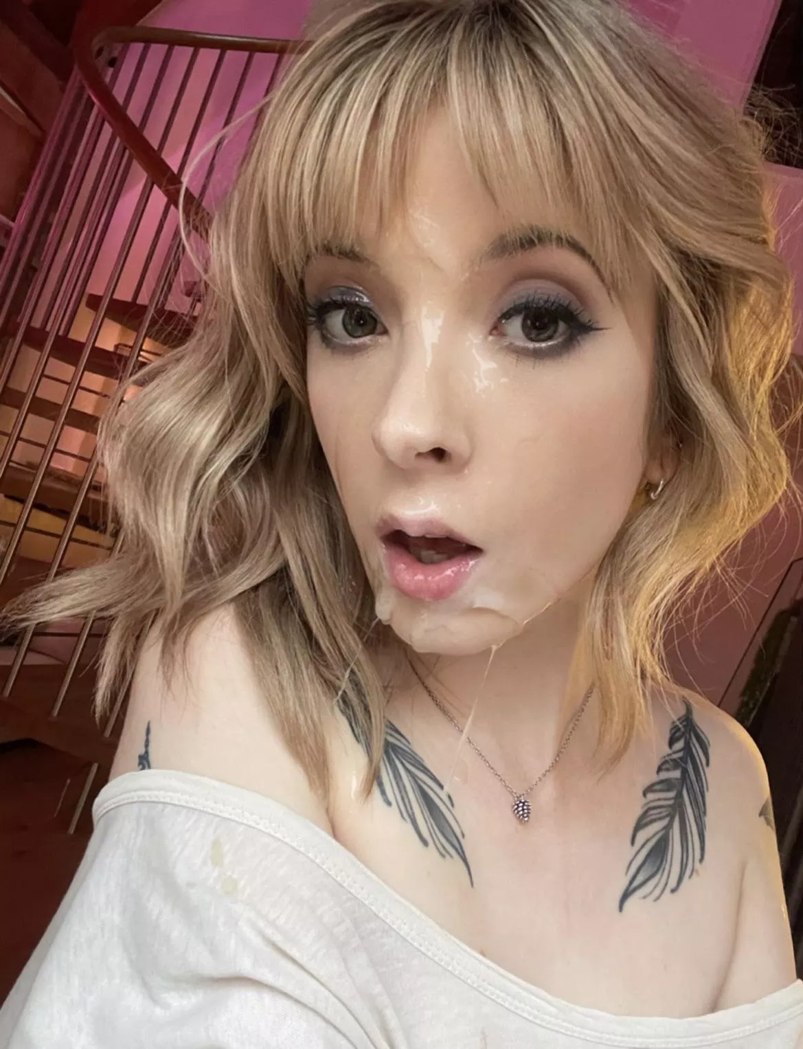 idk why i look so shocked… but here’s a new facial selfie