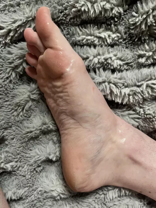 If he can't cum on my feet, I guess I'll have to cum on them myself.