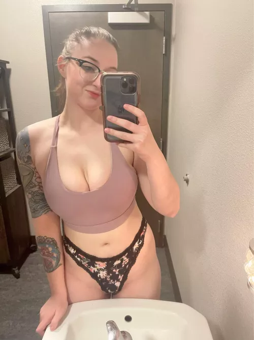 If I go on a jog today, I’ll just wear this. F it.