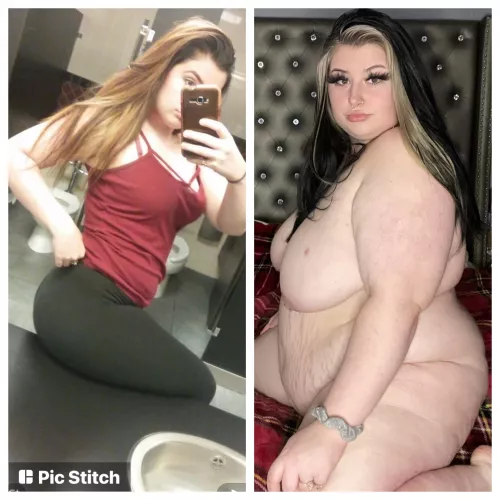 If the old me knew we would blow up like this I think she would have cut down on the pizza and cakeπ·