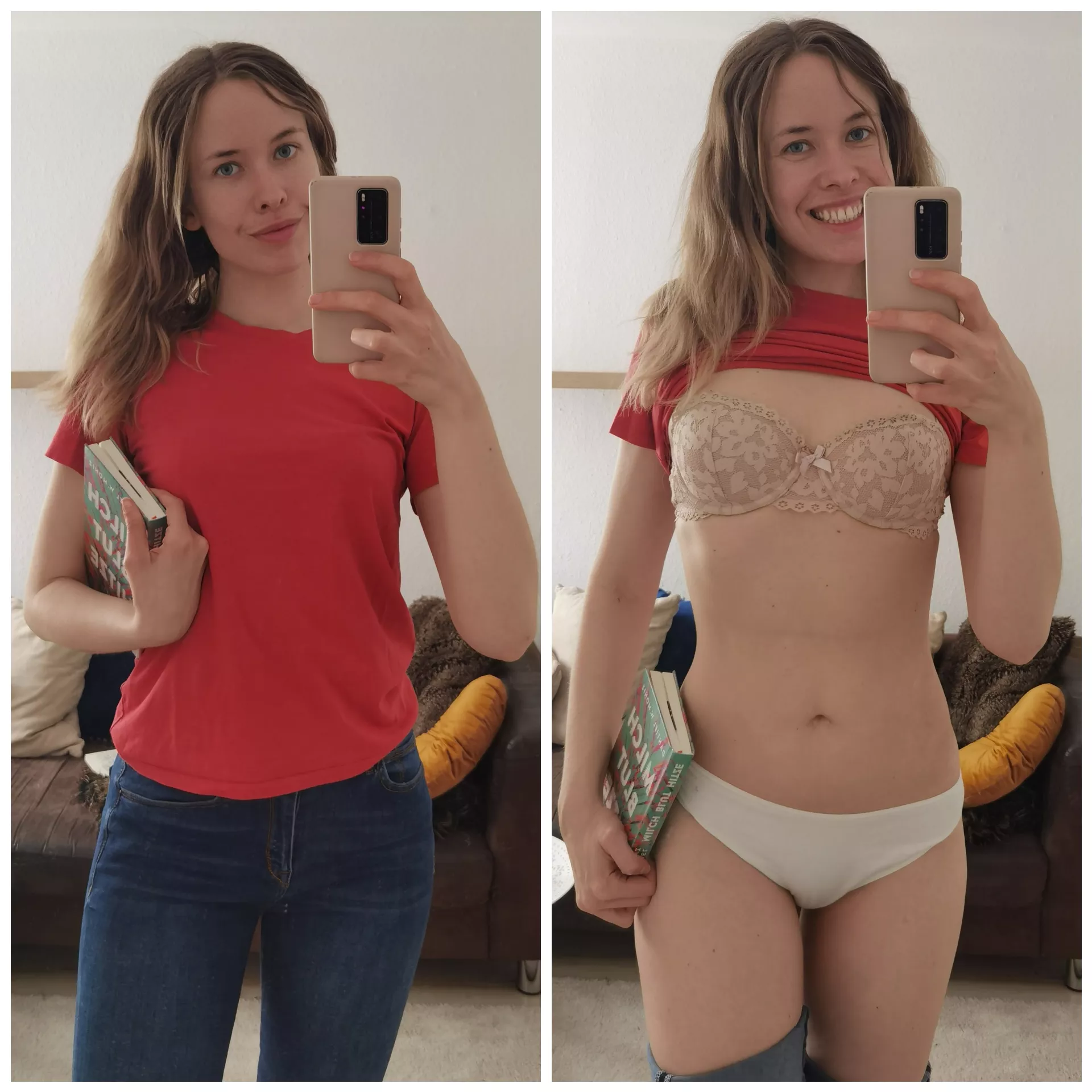 If you ever asked yourself what the nerdy librarian from next door wears underneath 😁