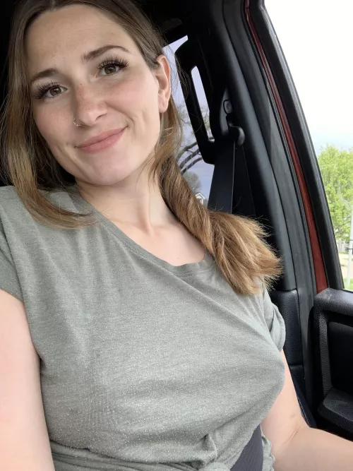 I’m always braless, no panties either 🤫