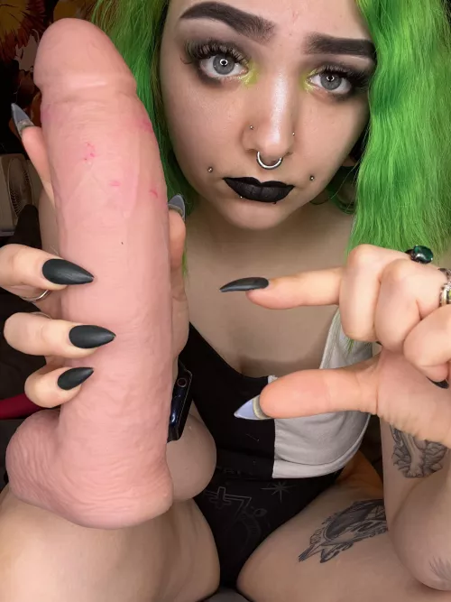 I’m going to split you open with my favorite dildo. Maybe then you’ll know why your little cock could never please somebody.