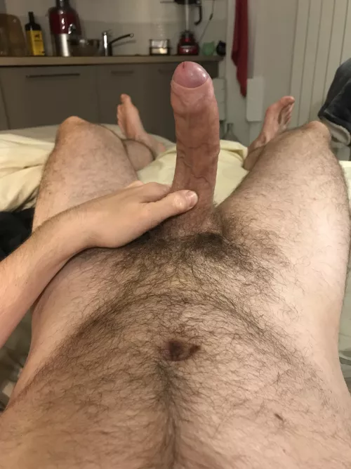 Iβm just a naked man relaxing on his bed
