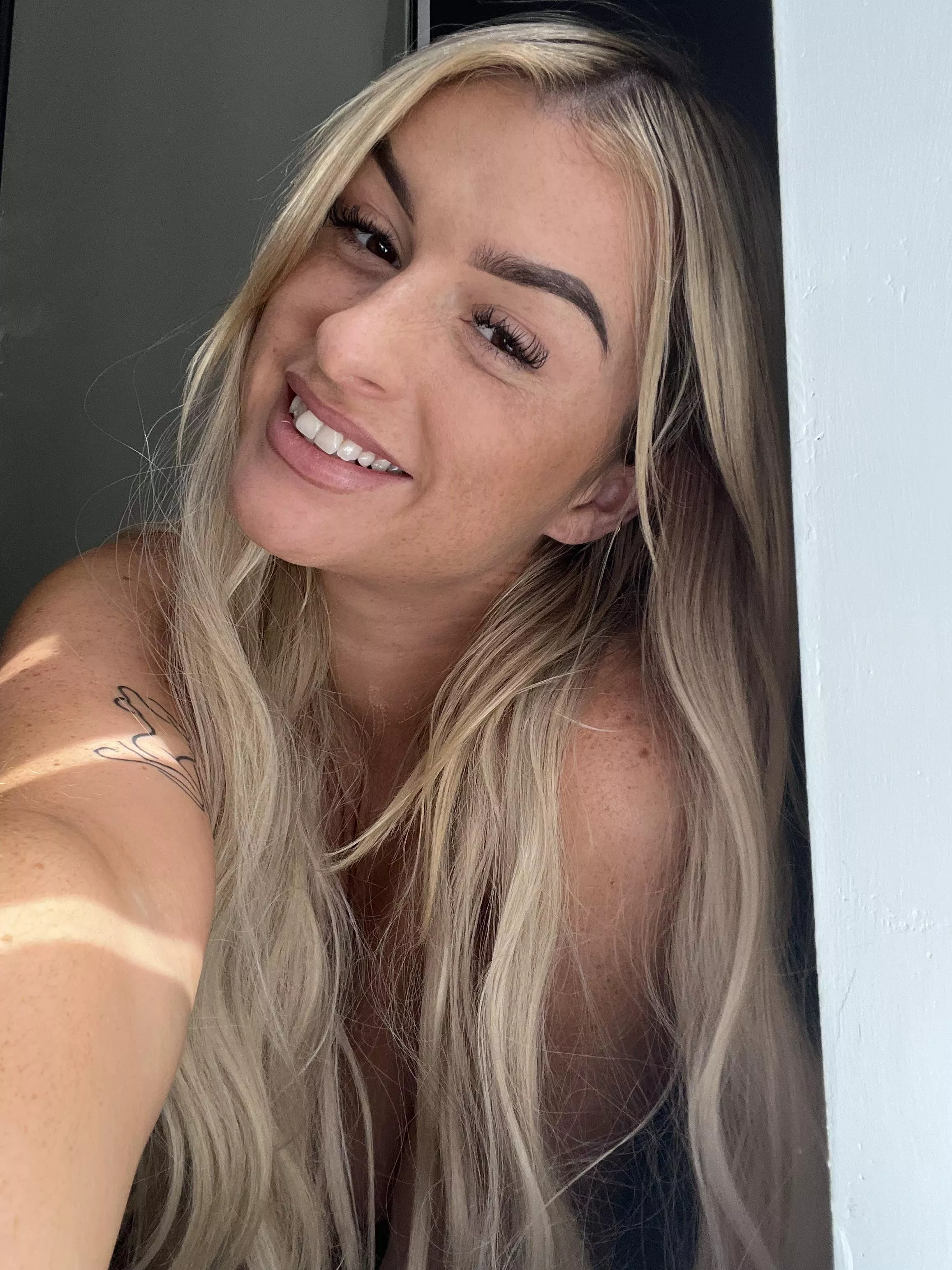 I’m my birthday suit