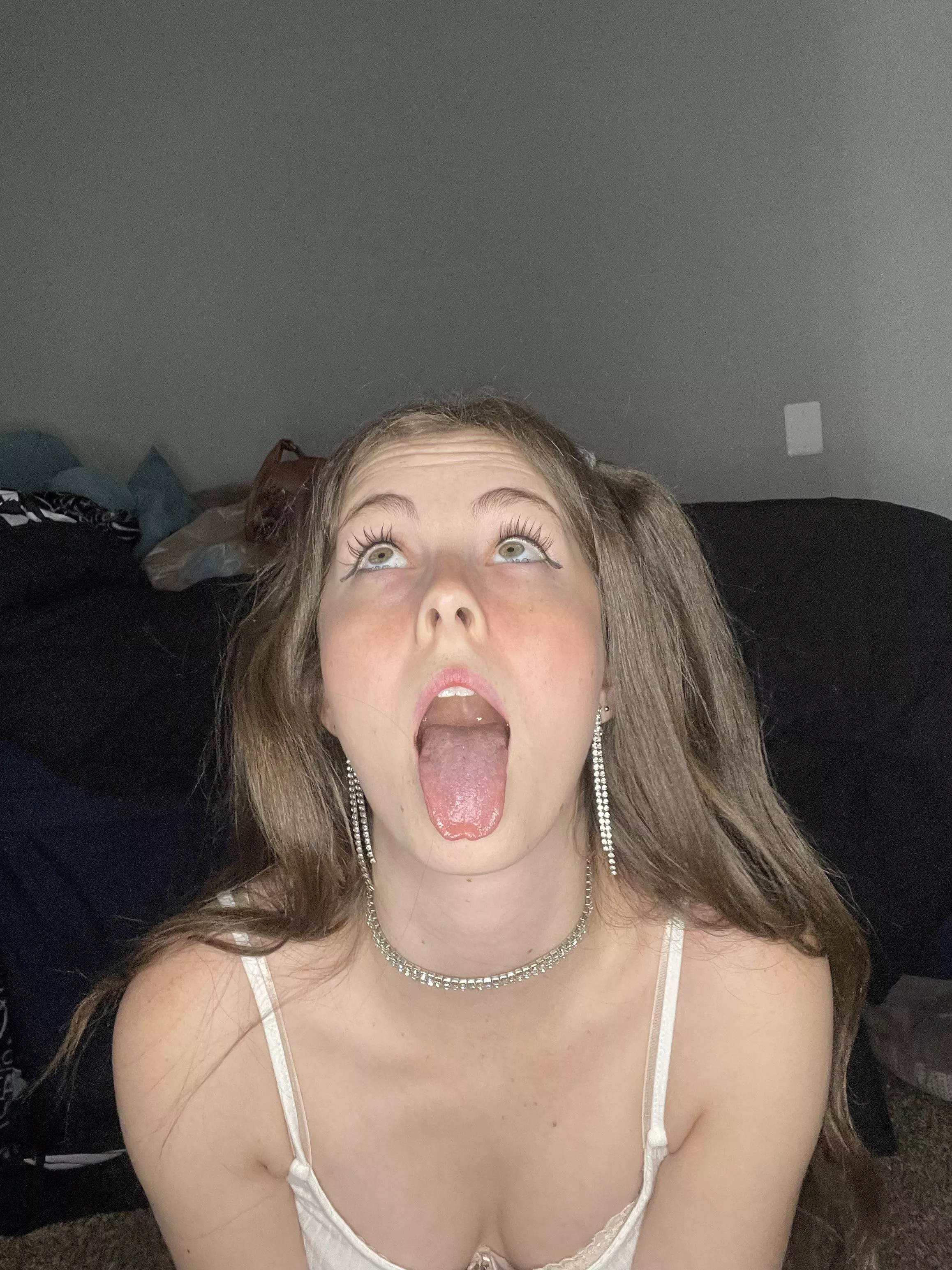 I’m ready for you! Please shove your cock down my throat!