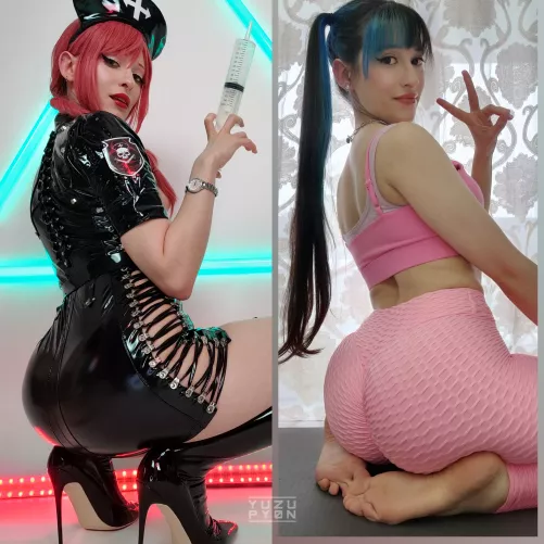 In and Out of my Evil Nurse Makima cosplay 💜