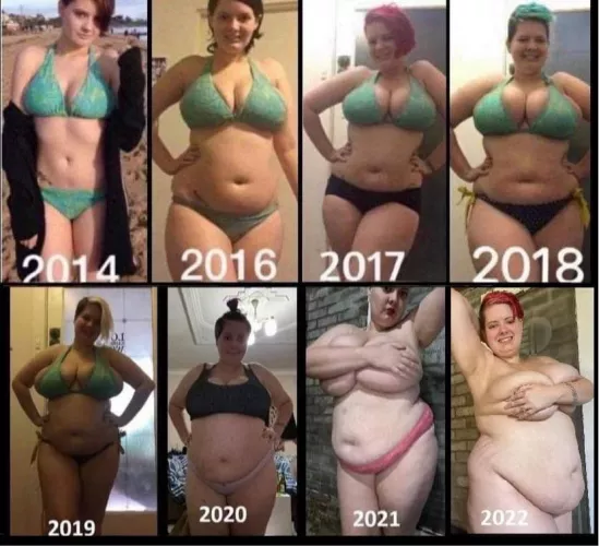 Inspired by someone else here! I went from a quite respectable DD to JJ’s I have almost grown out off!