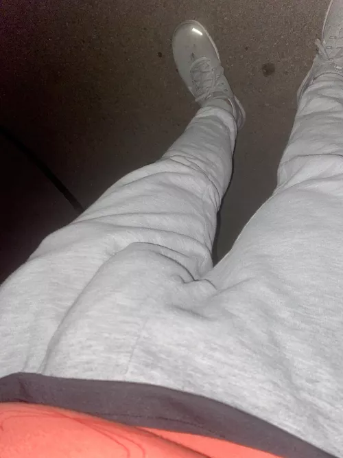 Is it noticeable? Feel like I put on a show for my neighbors in these sweatpants
