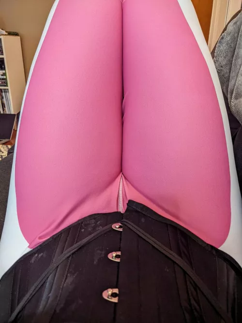 Is that cum on my corset or are you just happy to see me?