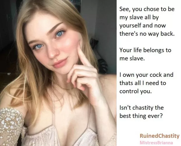 Isn't chastity the best thing ever?