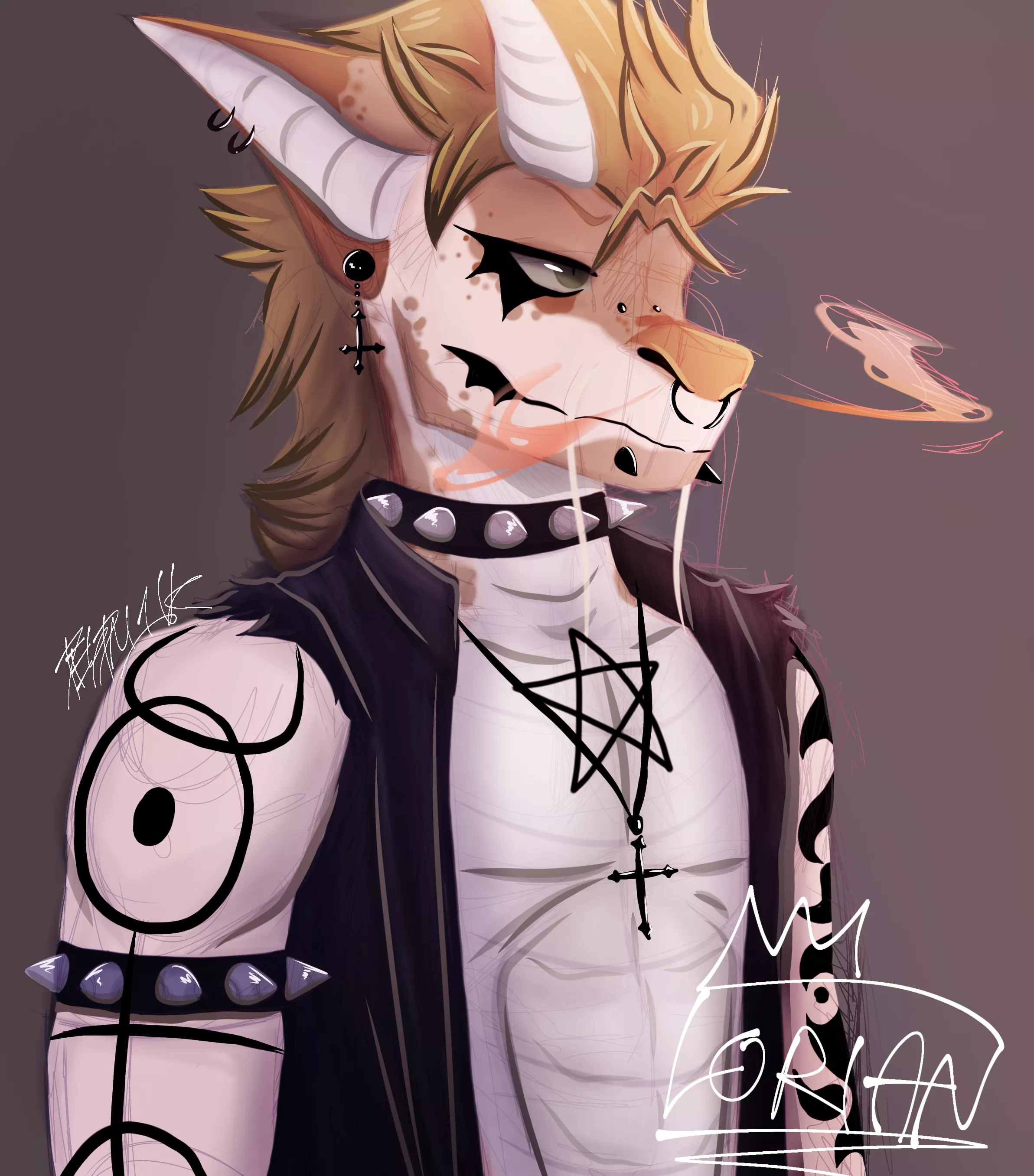 It was supposed to be a rough sketch, not even colored