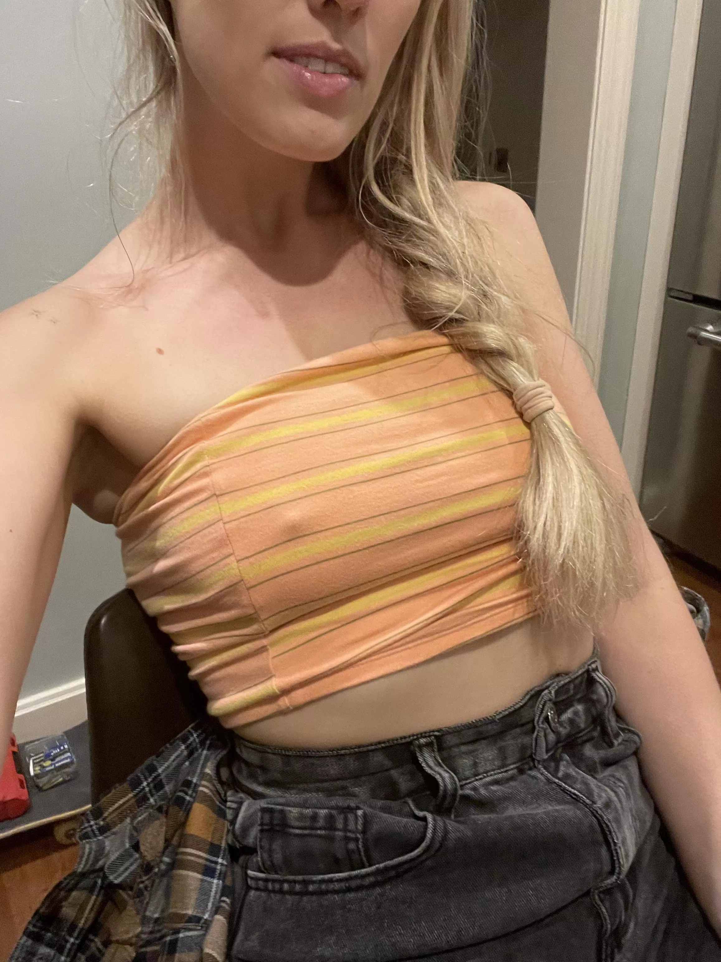 It would be a sin to wear a bra with this