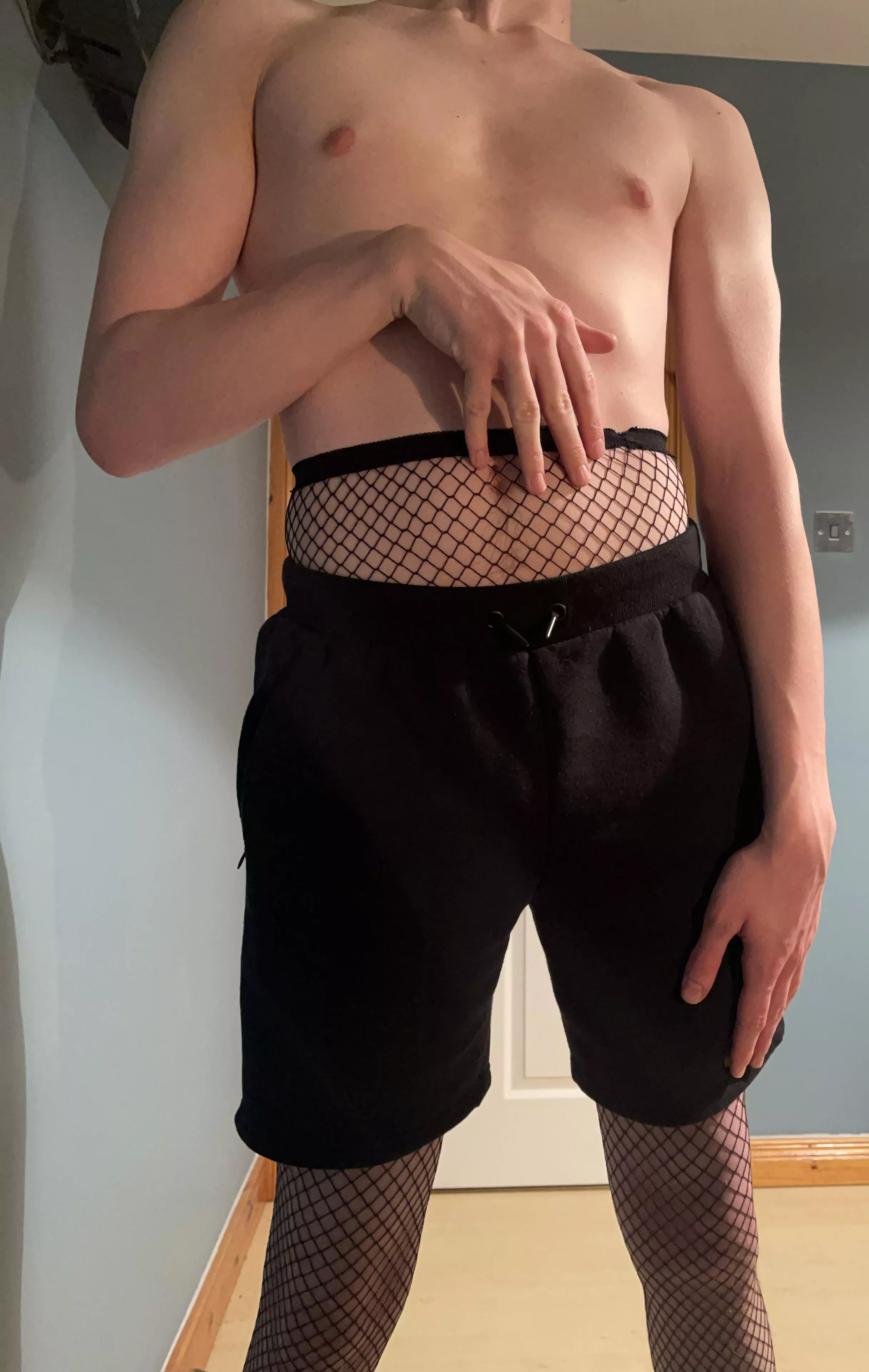 It’s not the fishnets that makes me look submissive… it’s the fishnets, isn’t it?