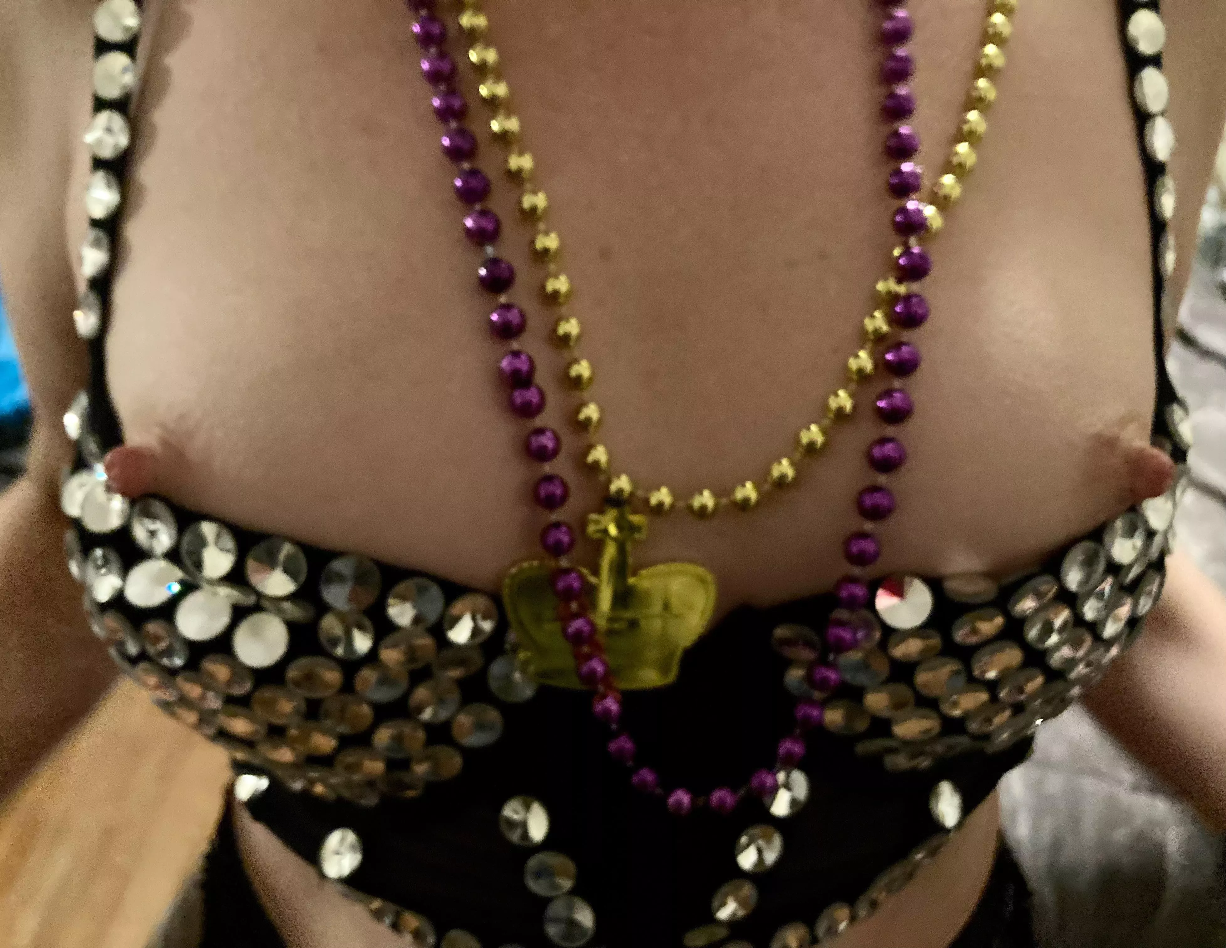 It’s okay if you don’t have any beads. Happy Fat Tuesday! - 45[F]